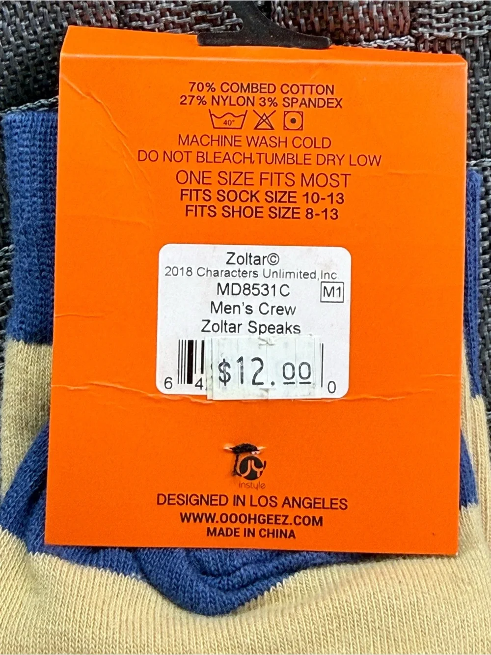 Zoltar Speaks - Men’s Crew Socks - NWT